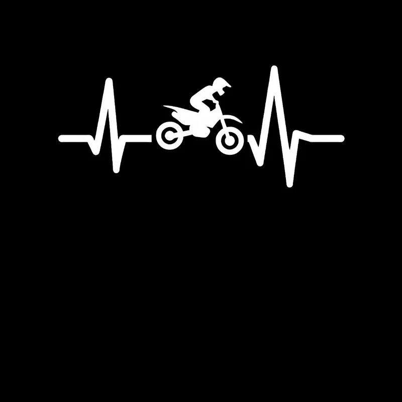 Motocross Herzfrequenz Geschenk