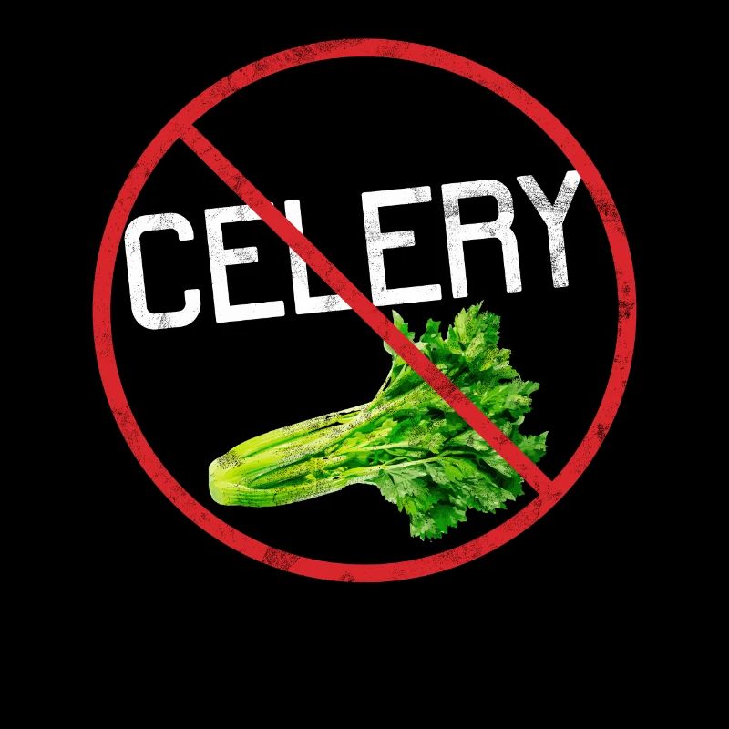 Pas d’avertissement de sensibilisation à l’allergie au céleri Allergique