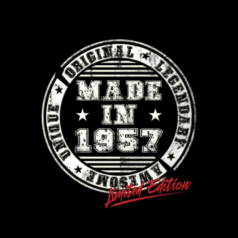 Retro Patch Vintage 1957 Birthday Gift