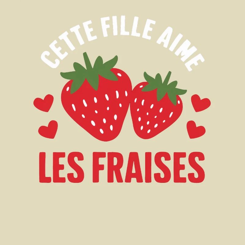 Nur ein Mädchen, das Erdbeeren liebt Lustiges Geschenk