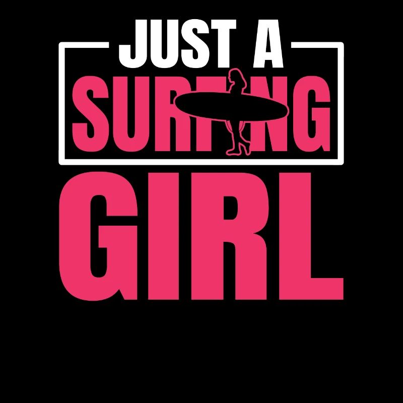 Surfer Surfen juste une surfeuse