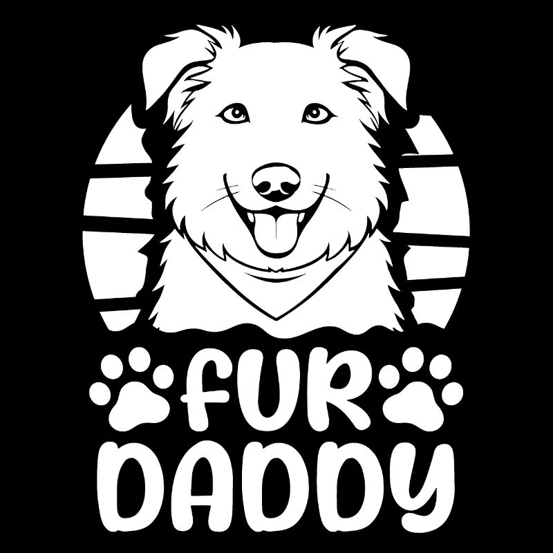 Australian Shepherd Dog Dad For Daddy
