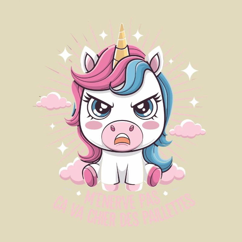 Sei mir nicht böse, das wird dir scheißen, Glitzer-Einhorn