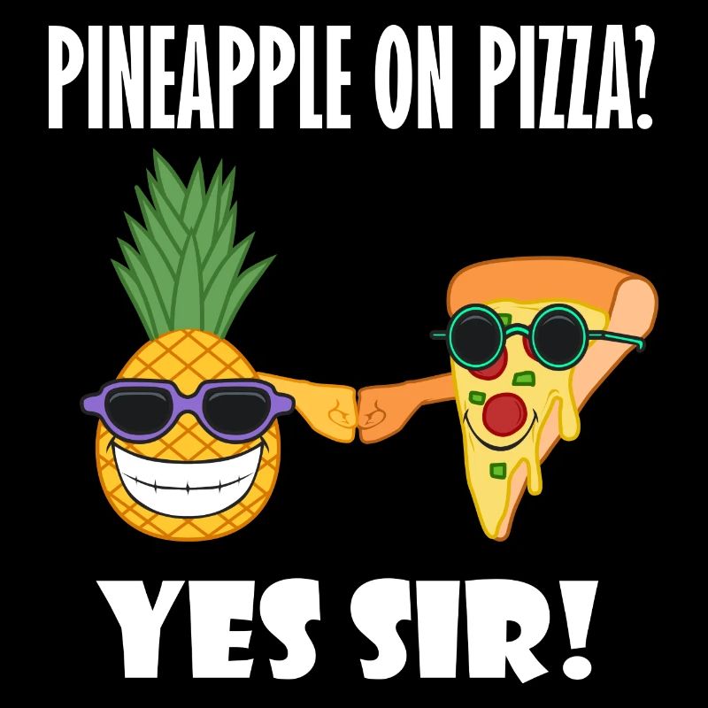 Pineapple Pizza Buddy Ironic Pals Hawaii Pizza