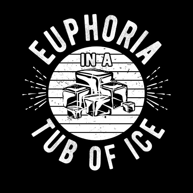 Euphorie de l’eau glacée dans un tube de glace Idée cadeau