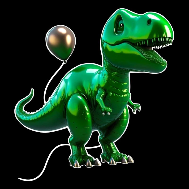 Ballon T-Rex - Vert