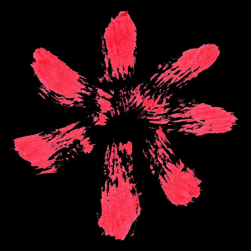 Blume - TUSCHE - Rot