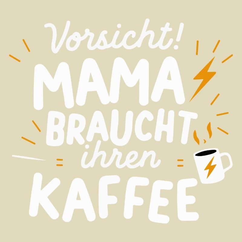 Mama Kaffee Warnung Muttertag Geburtstag Lustig