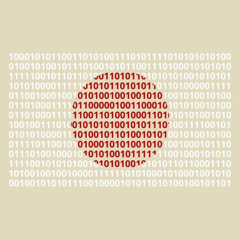 Le drapeau du Japon numérote le code binaire codé en bits