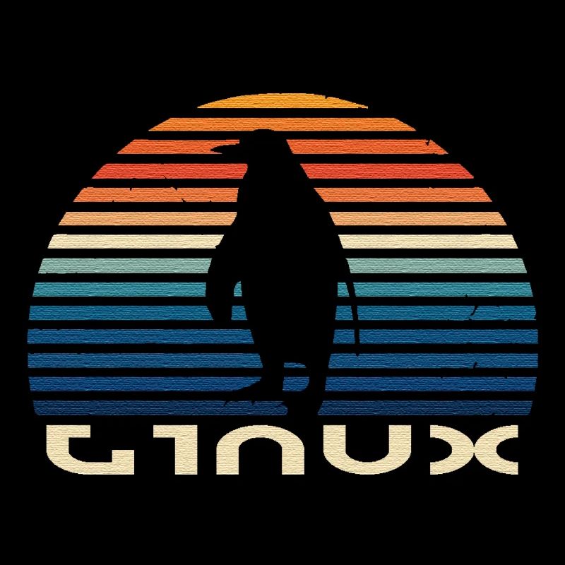 Linux penguin vintage