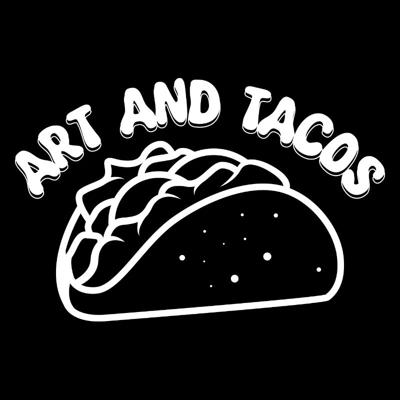 Funny Art Painter Art & Tacos Drawing Gift Idea