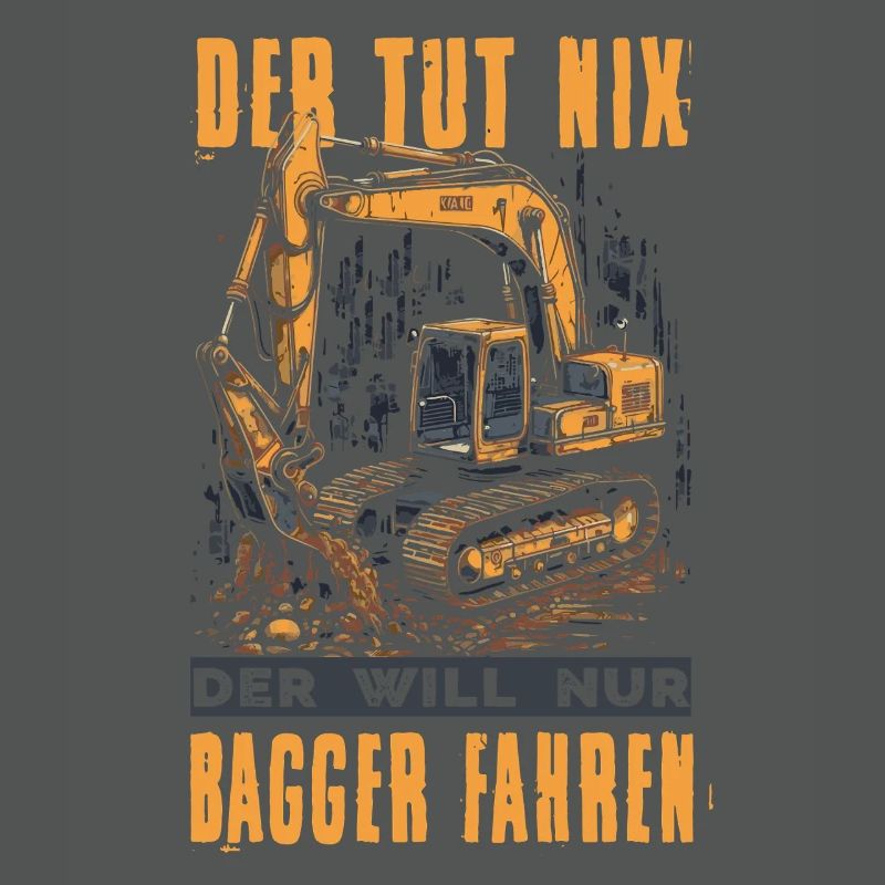 Baggerfahrer Geschenke Baggerführer Baustelle