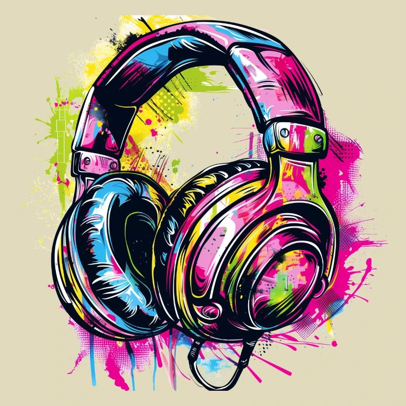 Graffiti Kopfhörer Headphones