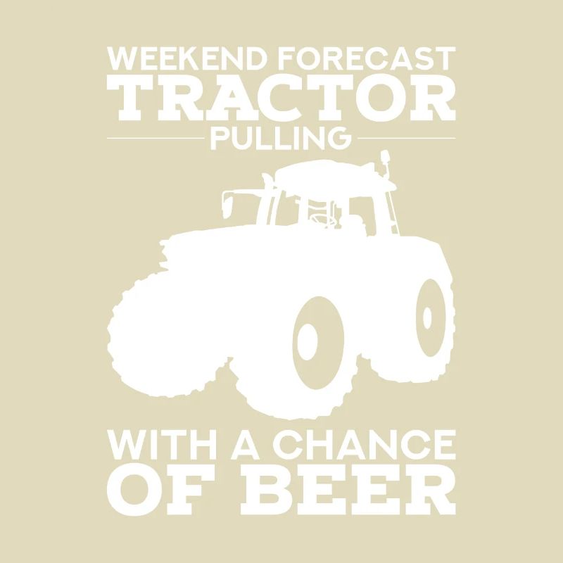 TRACTOR PULLING GIFT: Tractor pull with beer