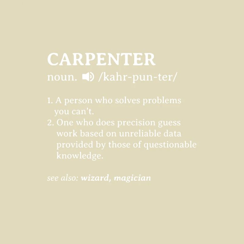 Carpenter Tshirt Gift Teaching Master