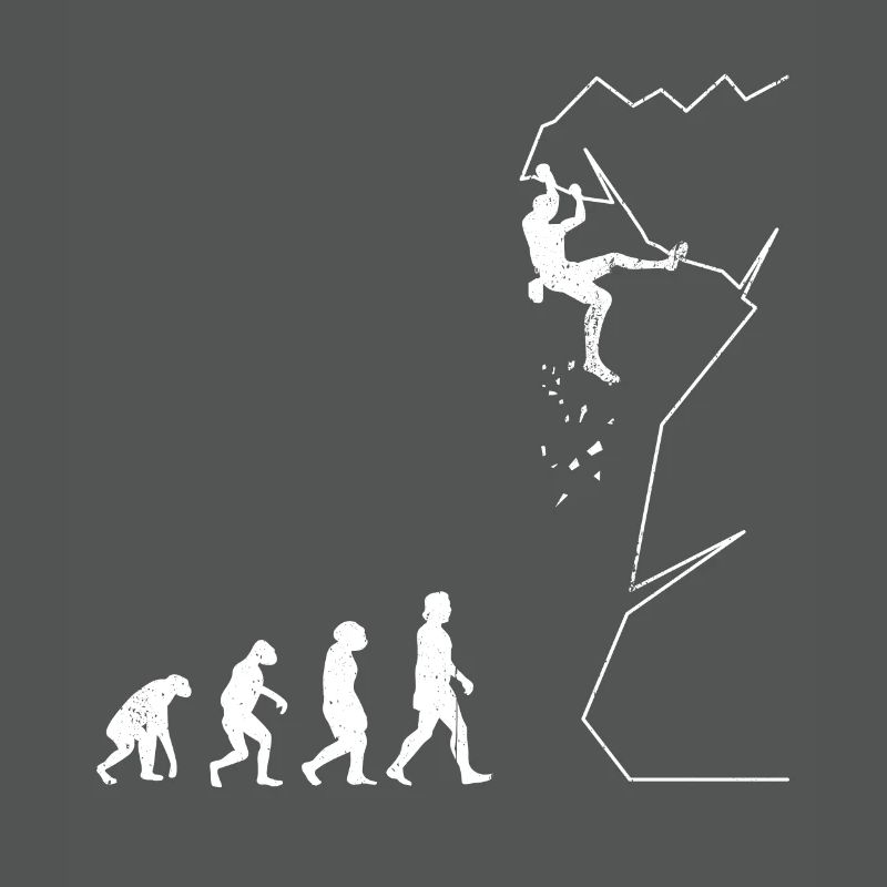 Klettern Bouldern Evolution Bergsteigen Kletterer