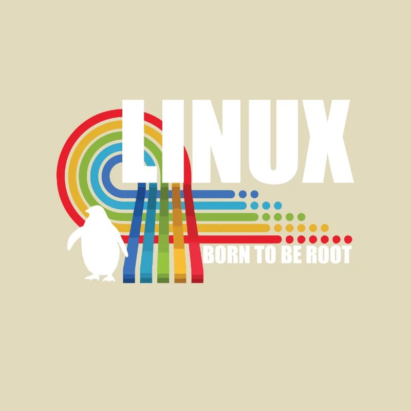 Born To Be Root Pinguin Linux Nerd Coding Geek