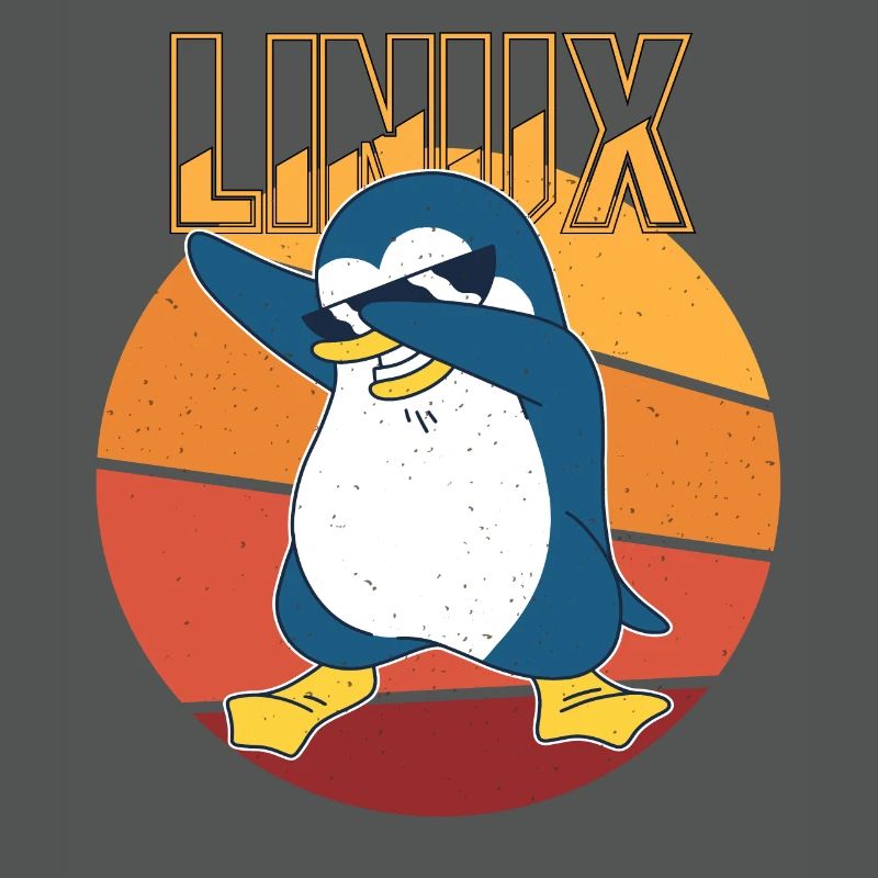 Linux Root Admin Cool Penguin Informatics Nerd