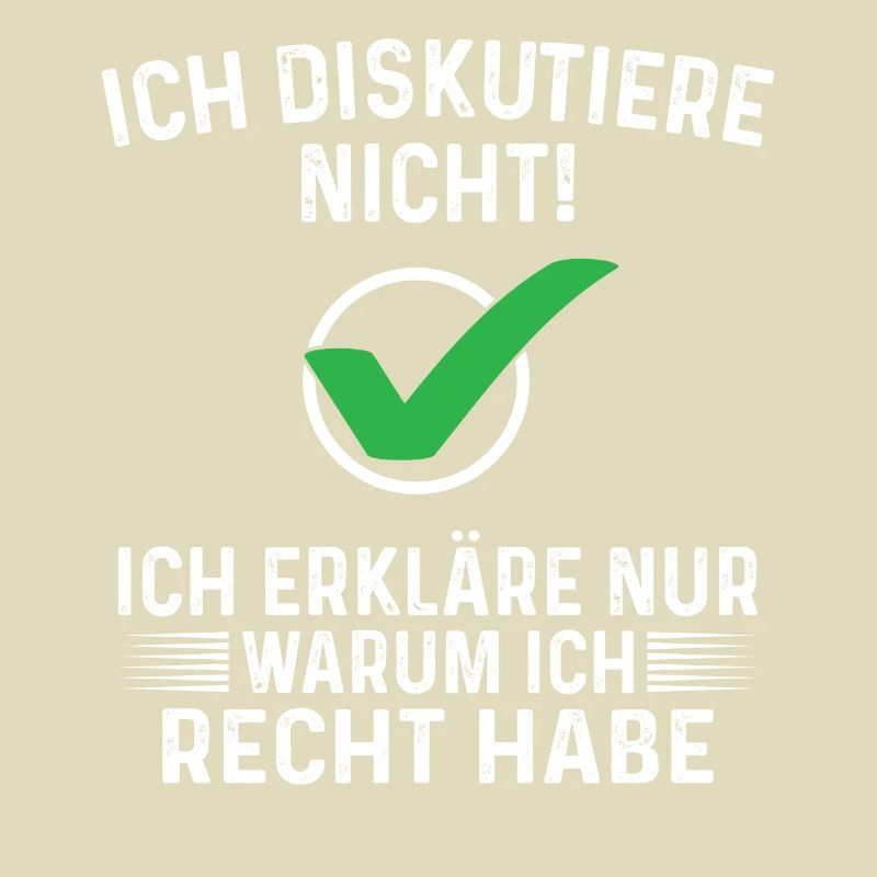 ich Diskutiere nicht