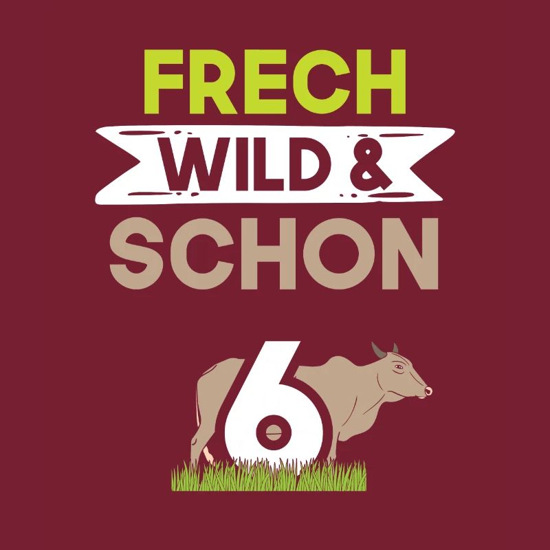 6 Jahre Geburtstag Junge Mädchen Kuh