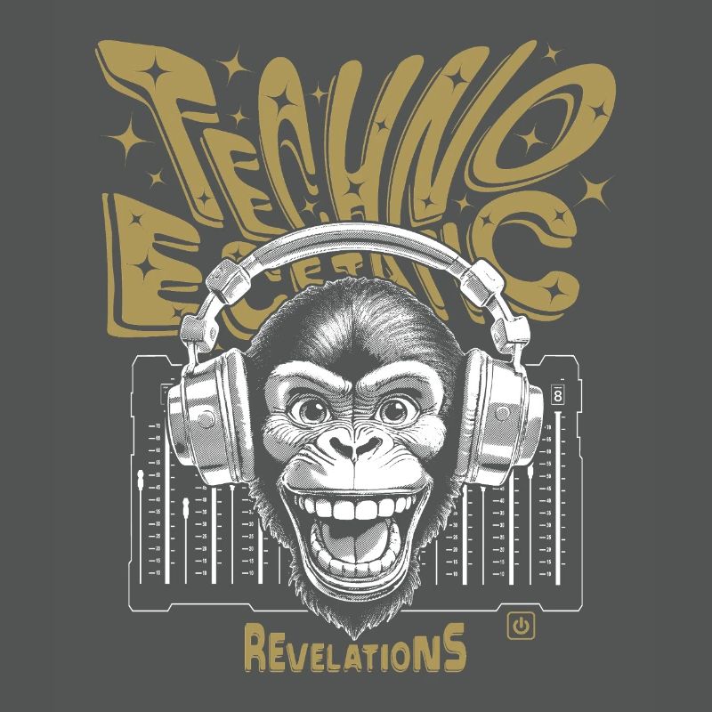 Revelations Monkey Shirt, Techno & Ecstatic Beats