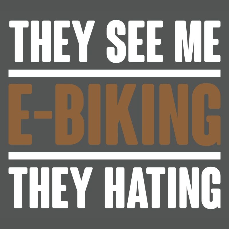 Ils me voient e vélo - Vector Graphics