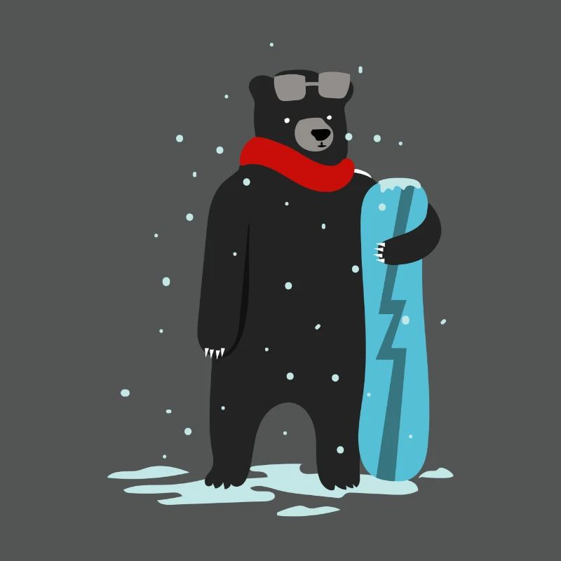Nette Snowboardfahrt, die Geschenkgeschenkideen zeichnet