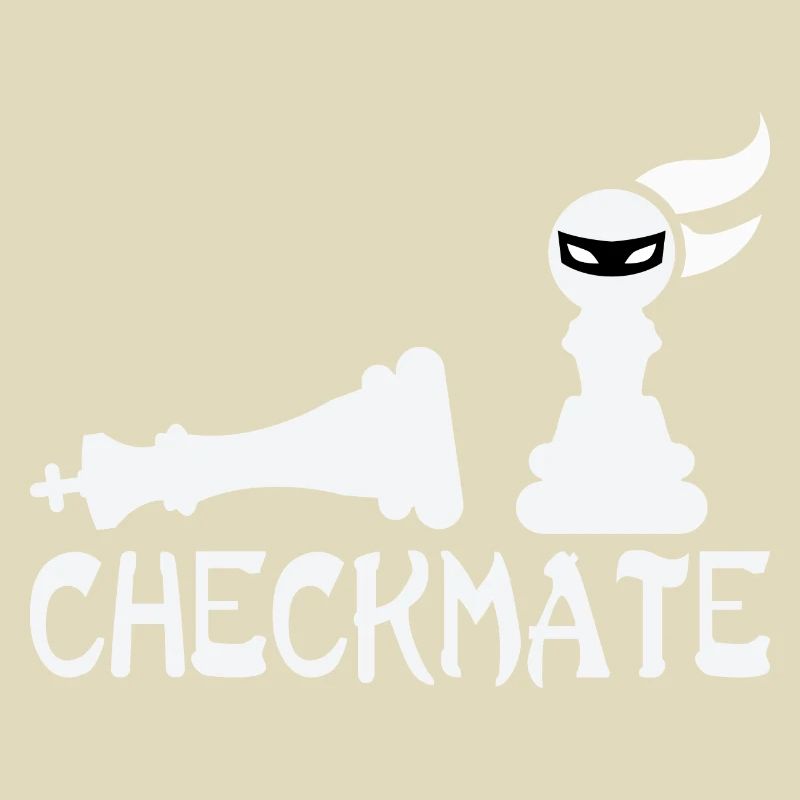 Chess player pieces checkmate