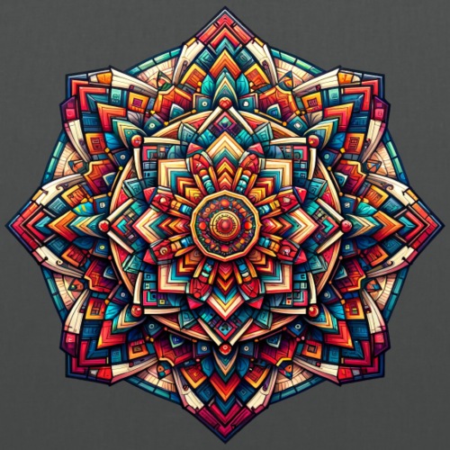 Kunterli - Colorful Geometry Mandala - Tote Bag