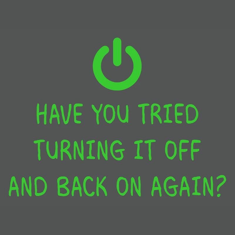 Turning it off Programming Informatik Geschenk