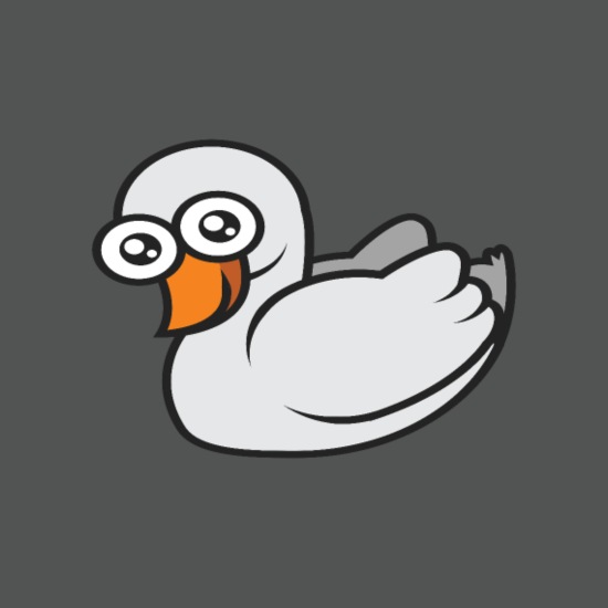 Regalo de personaje de dibujos animados de pato ganso cisne divertido'  Bolsa de tela | Spreadshirt