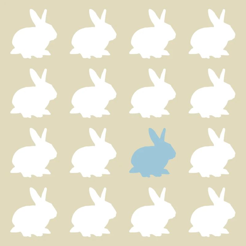 rabbit easter pattern easter