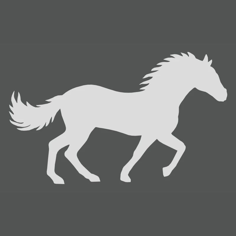 Rennendes Pferd Silhouette Design