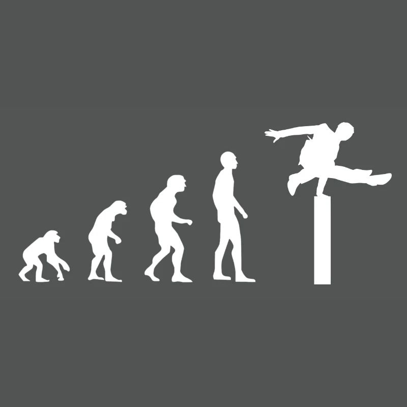 parkour parcours shirt gift geschenk Evolution