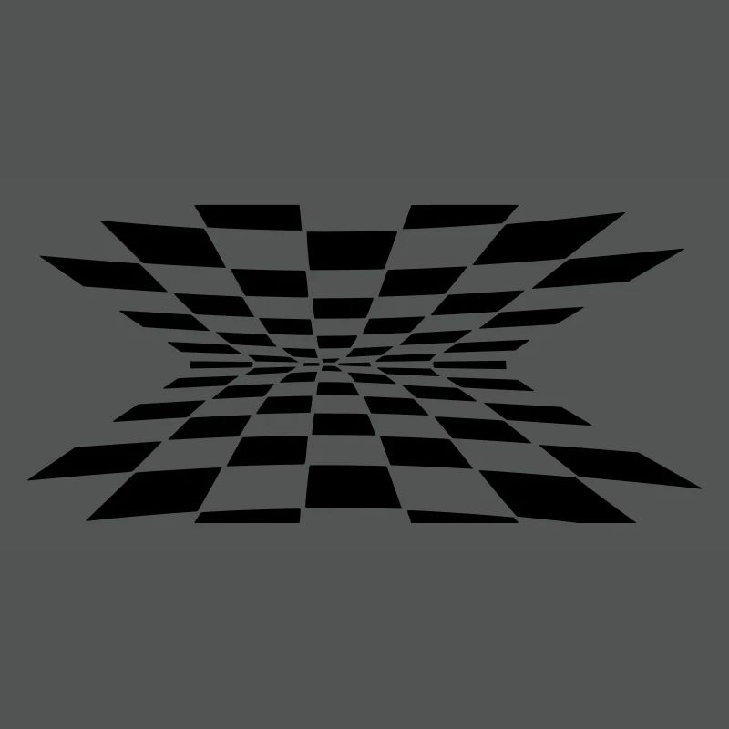 3D cube pattern black