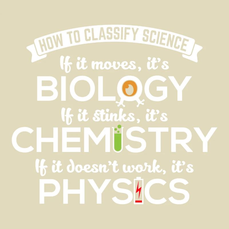 Classify Science Biology Chemistry Physics Gift
