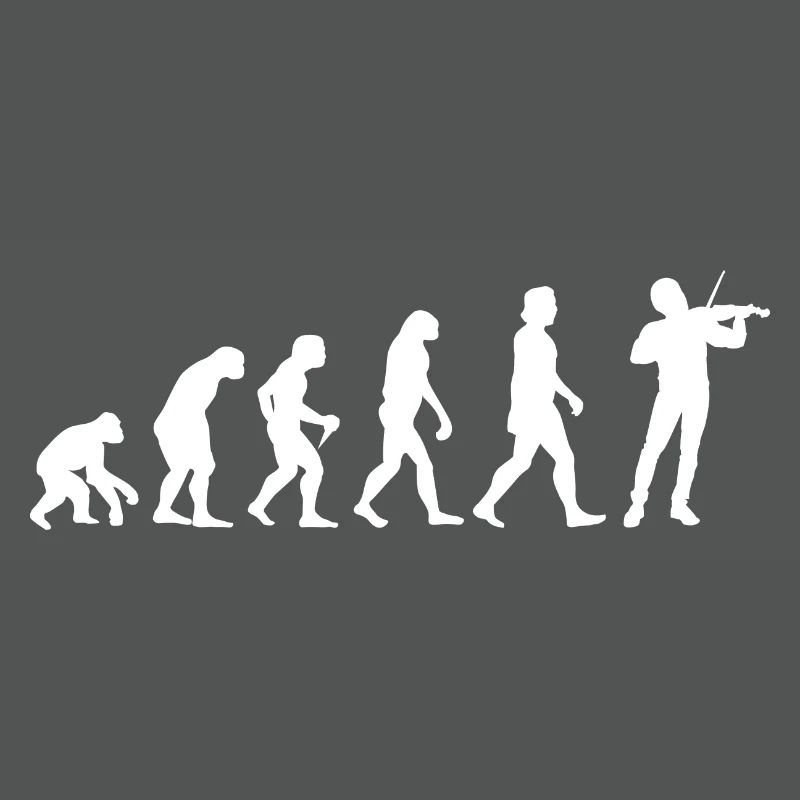 Cadeau de musicien de violon de violon d'évolution de violon