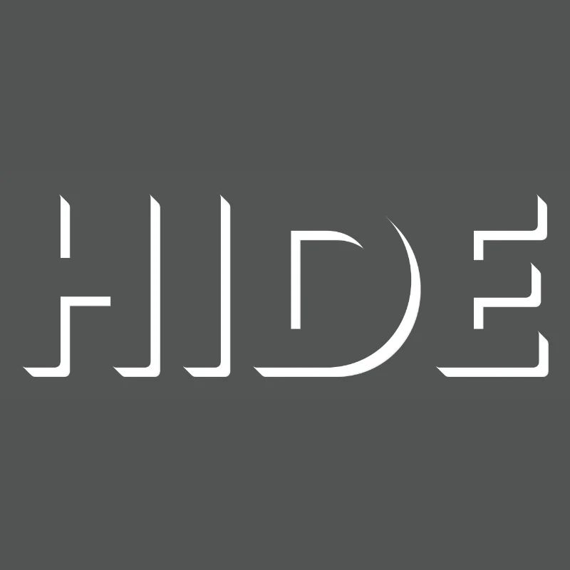 HIDE, white fantastic empty space effect!