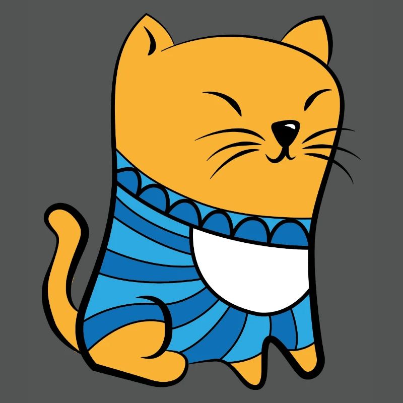 Katze mit Pullover
