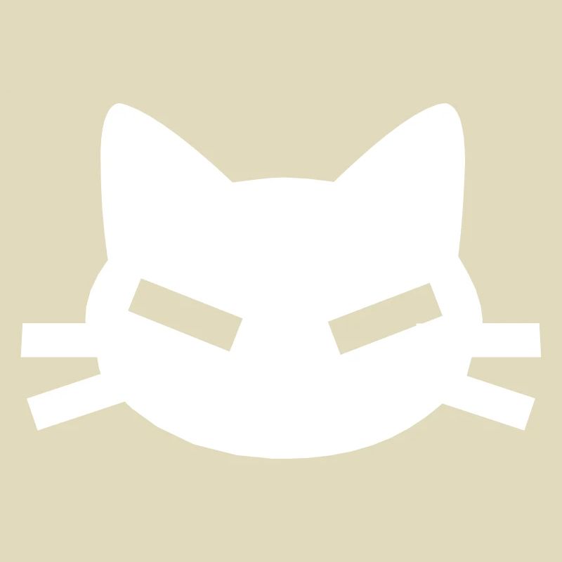 Cat with angular slit eyes