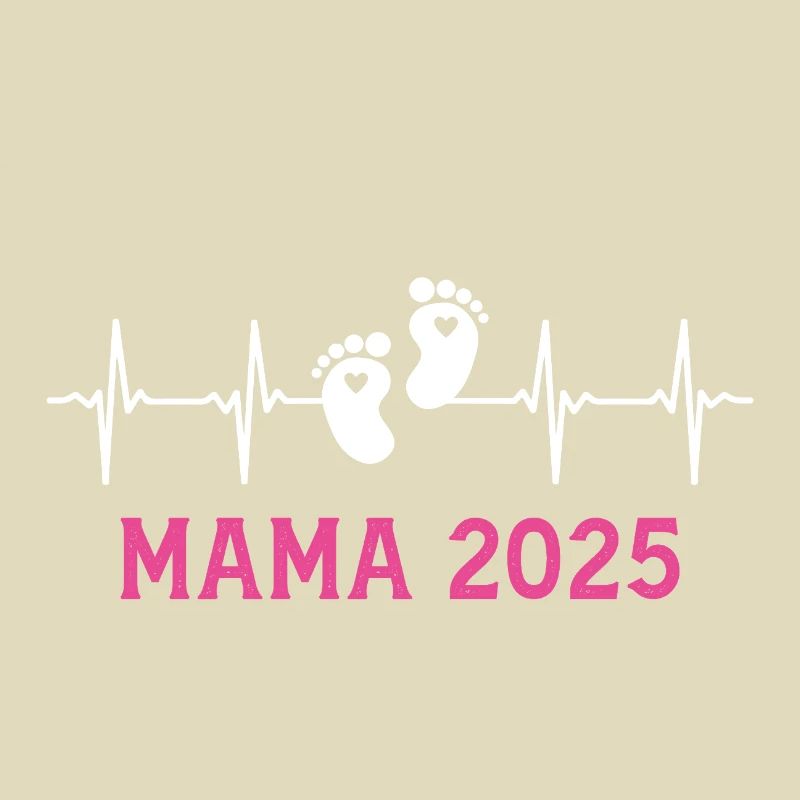 Mama 2025 Herzschlag Werdende Mutter