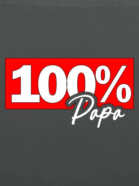 100% Papa Typo Grafik