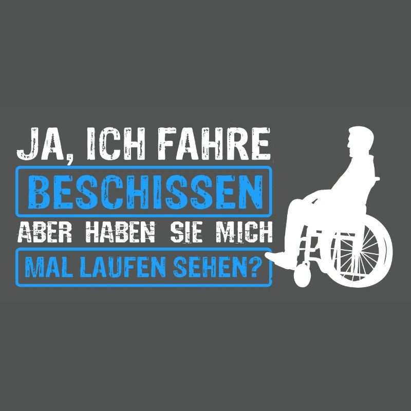 Rollstuhlfahrer Rollstuhl Spruch Geschenkidee Roll