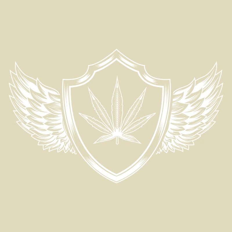 Hemp Leaf Crest Cannabis