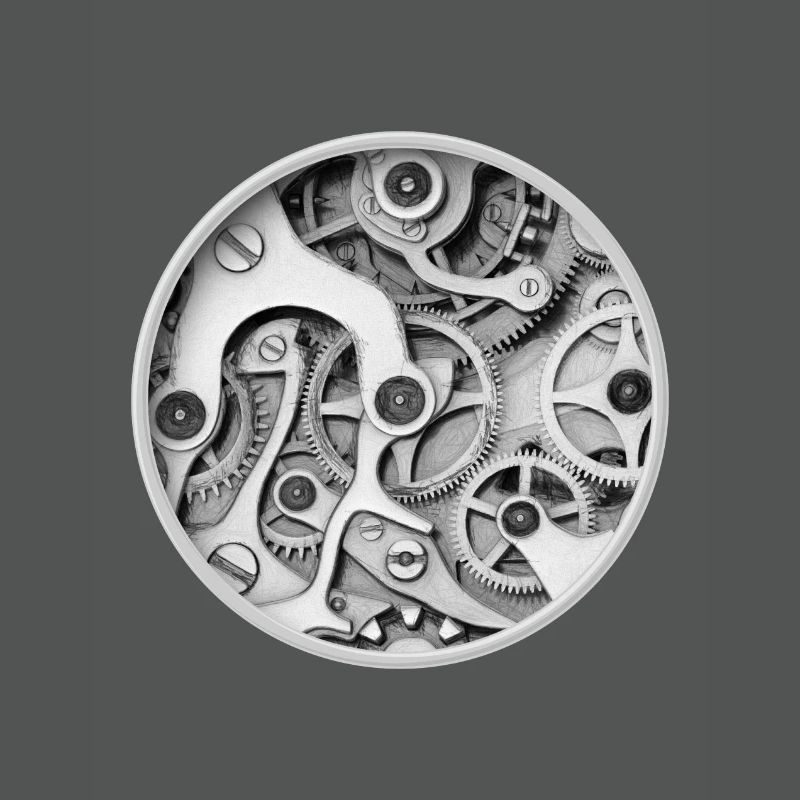 Clock - Clockwork Orange Clockwork Gear Clock