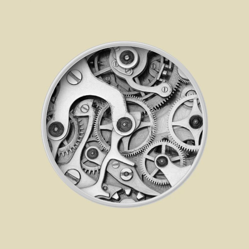 Clock - Clockwork Orange Clockwork Gear Clock