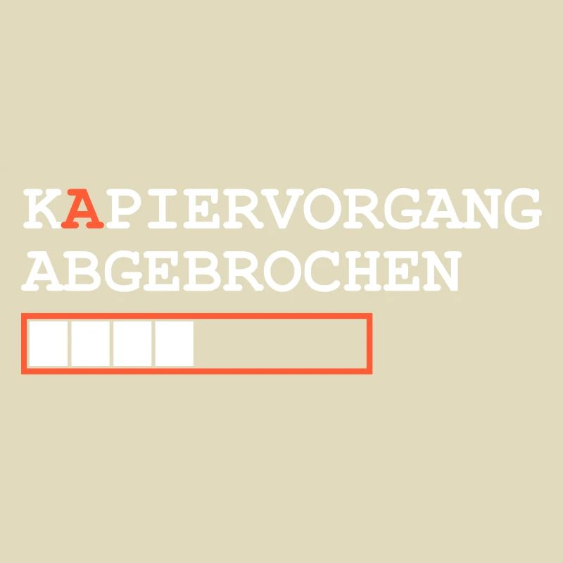 Kapiervorgang abgebrochen