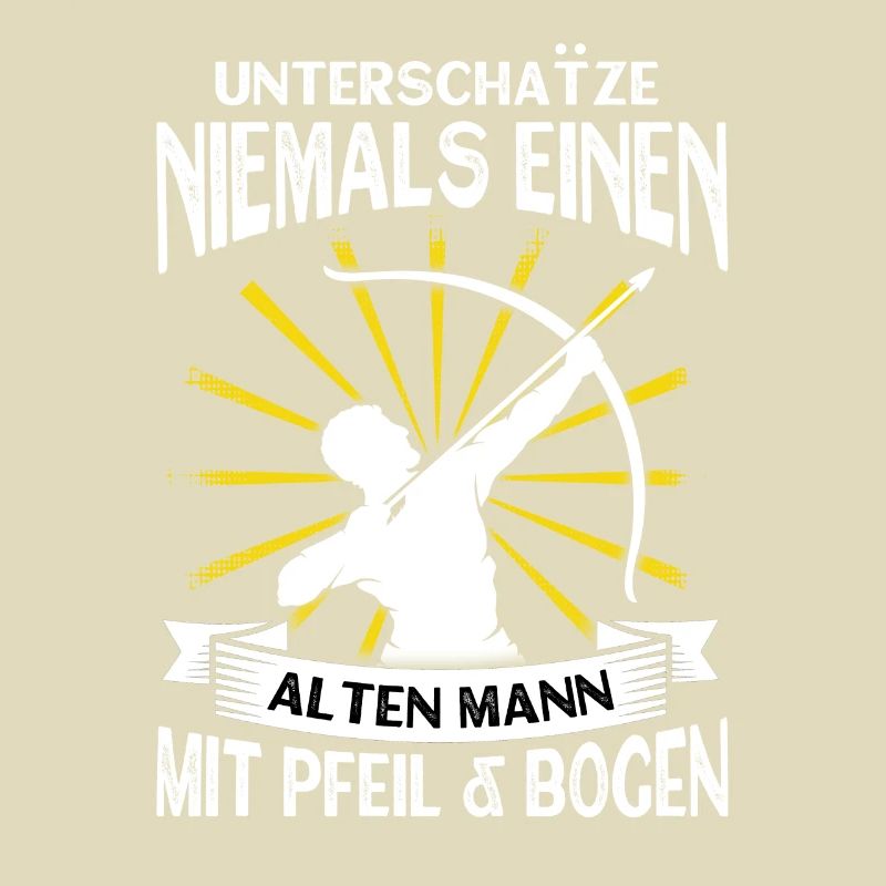 Bogenschießen Pfeil Bogen Alter Mann Geschenk