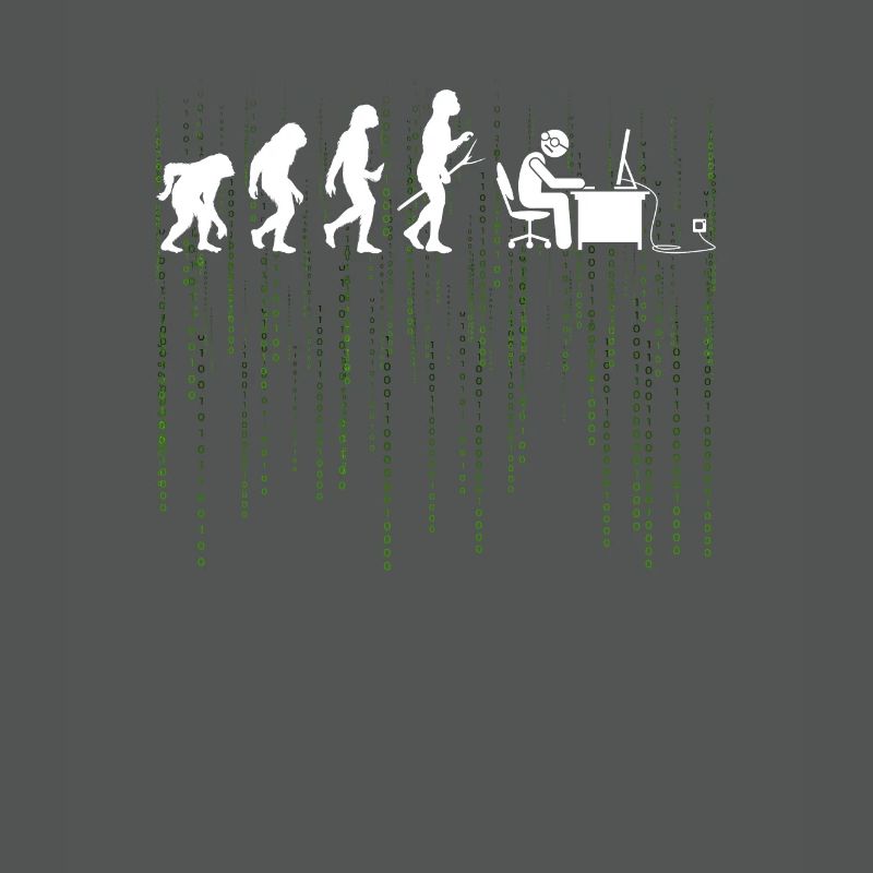 Evolution Computer Enticklung Bürarbeit Geschenk