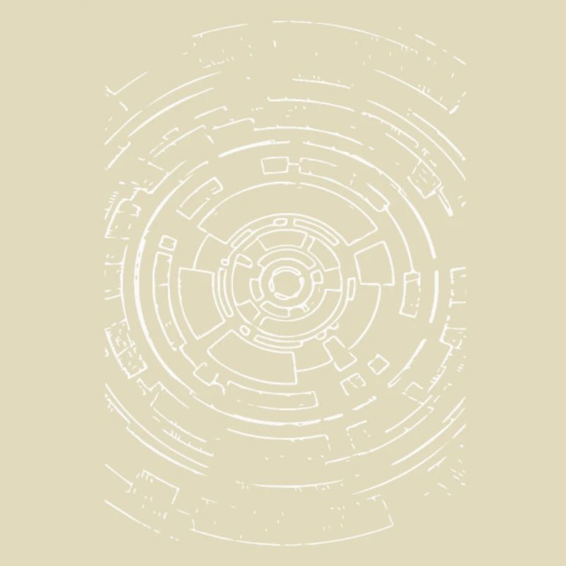 Abstract circles (white)